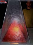 Glass Pyramid with inner red pyramid